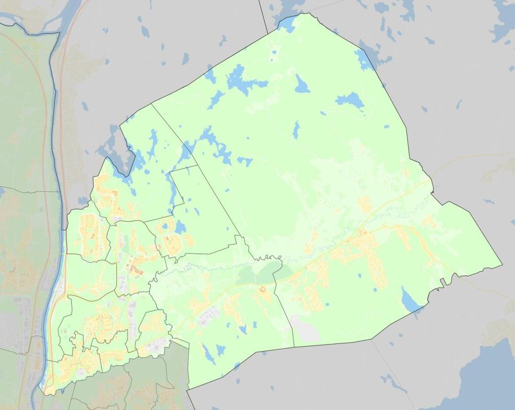 Folkmängd Angered 2016 Gårdstensberget 8 863 Hammarkullen 8 240 Lövgärdet 7 836 Hjällbo 7 602 Rannebergen 5 002 Lövgärdet Bergum Bergum Angereds Centrum 4 859 3 787