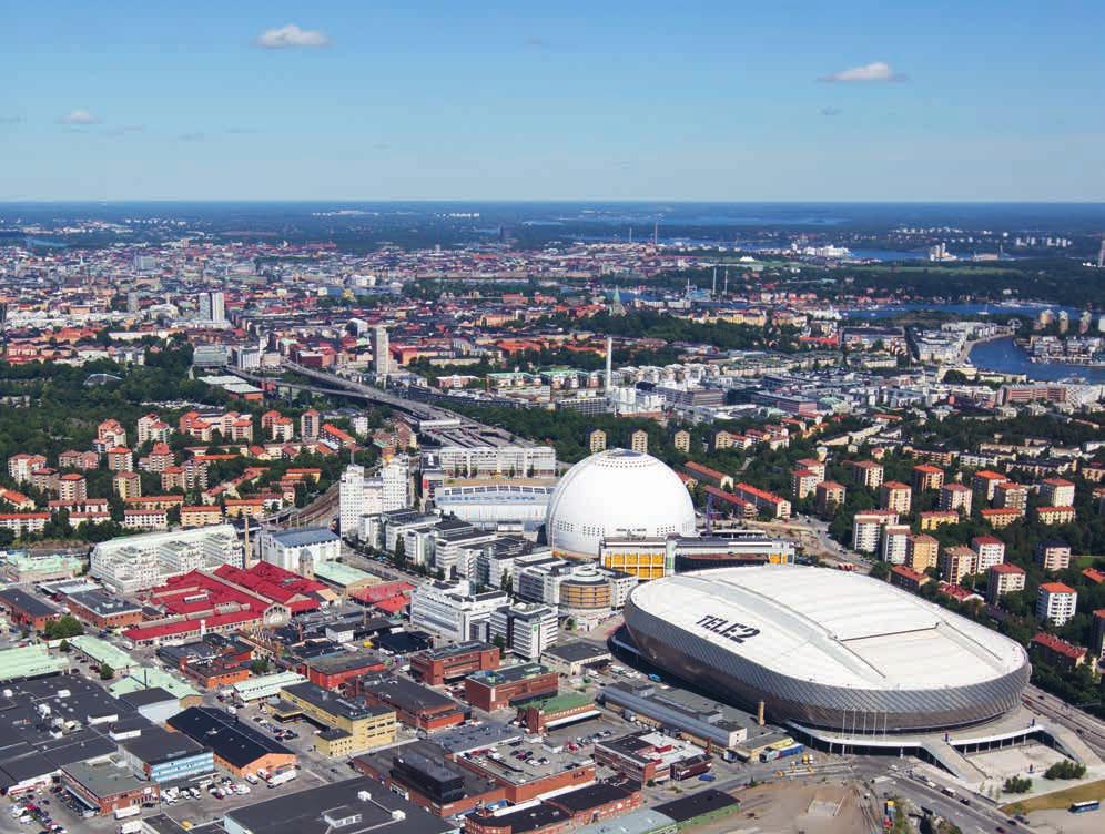 REGION STOCKHOLM Vy över Stockholm Fem största fastighets ägarna STOCKHOLM (Kommuner: Botkyrka, Huddinge, Järfälla, Nacka, Sigtuna, Sollentuna, Solna, Stockholm, Upplands-Väsby) Taxerad yta tkvm