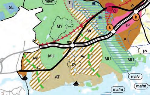3.2 Planeringssituationen 3.2. Landskapsplan I landskapsplanen som miljöministeriet godkände 5.2.200 hör planändringsområdet ll område för tätortsfunk oner. En båthamn anvisas på Storörens udde.