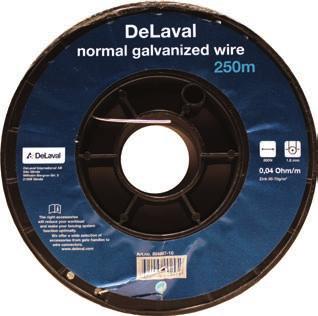 1, Dragstyrka: 800N 98800802 331,- (414,-) Vindor DeLaval kombivinda En lättviktsvinda som förenklar upprullning och utdragning av polytråd och band.