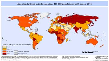 Bild av självmordsstatistik i världen osäkerheten varierar Daniel Frydman NASP Plattform Sthlm AB tel 2018-05-28 19 STATISTIK (2015) Litauen och Sri Lanka har högst självmordstal Sverige på mitten i