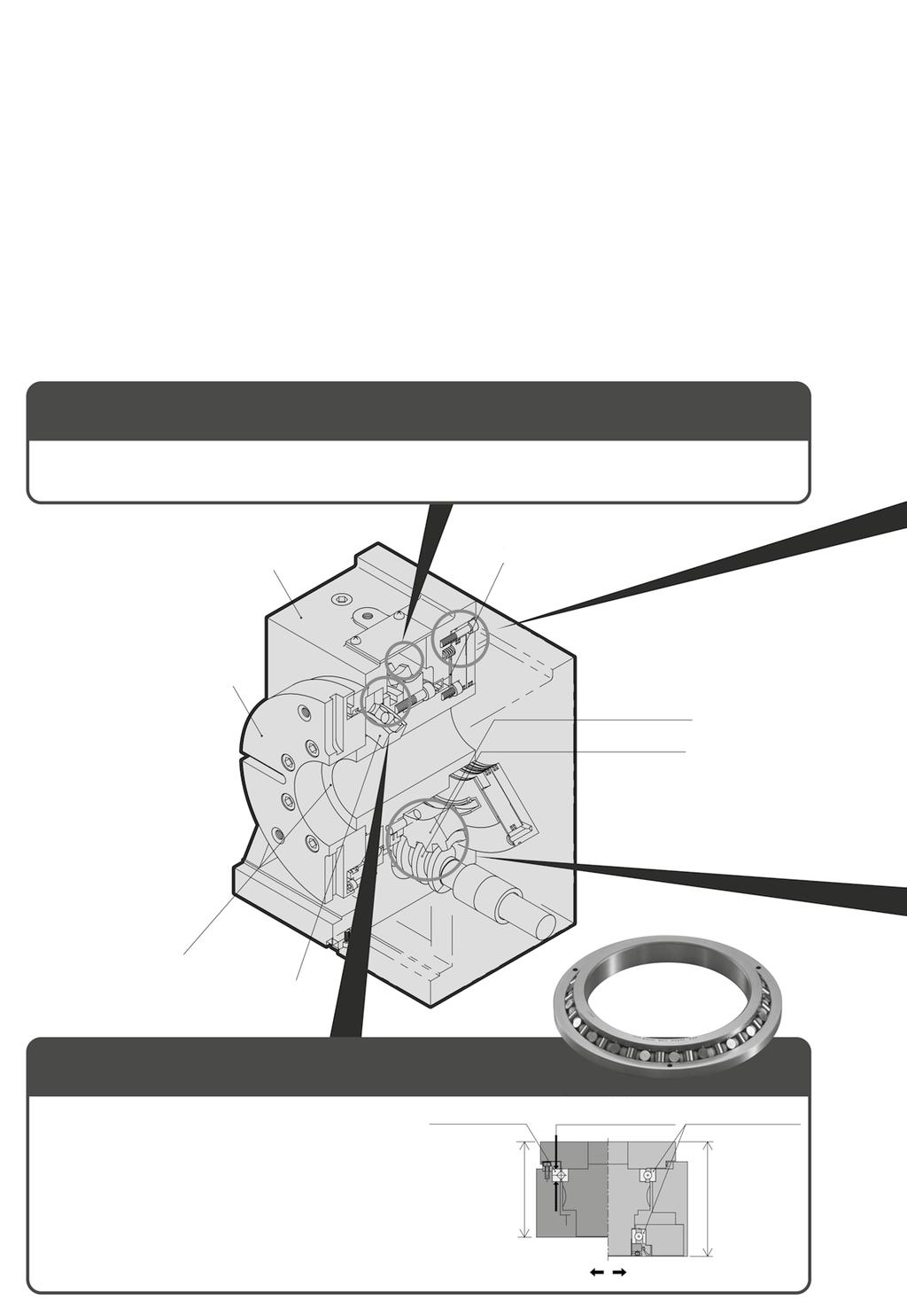 FUNKTIONER KITAGAWAS RUNDMATNINGSBORD Hög spännkraft, hög noggrannhet och hög stabilitet Kitagawas runmatningsbord har beprövad teknik.