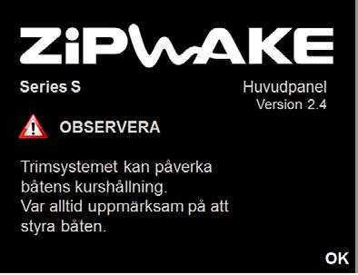 Håll PÅ/AV-knappen intryckt tills nedräkningen når 1, annars återgår systemet till huvudskärmen. 4. Systemet stängs av och interceptorerna dras in automatiskt. 11.