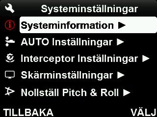 A B 1. Tryck på MENY-knappen. 2. Välj Systeminformation och tryck på VÄLJ. 3. Välj en rad med en felkod och tryck på VÄLJ. 4. Välj felkoden och tryck på VÄLJ. 5.