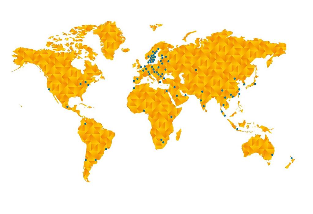VÅRT KONTOR RUNT OM I VÄRLDEN GER TILLGÅNG TILL MARKNADER OCH AKTUELL BRANSCHEXPERTIS Kontor i 46 länder och på alla kontinenter GROWING SWEDEN Tillgång