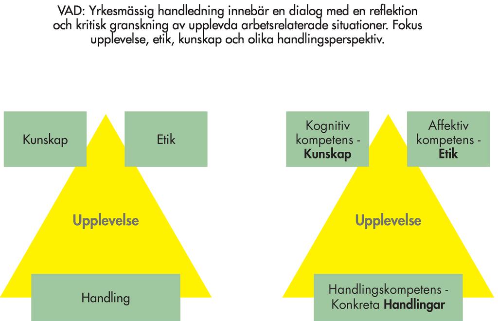 människor. Kollegial handledning kan ses som ett sätt att stärka det professionella yrkesutövandet på ett sätt som integrerar både känsla och handling (Lauvås & Handal 2005).