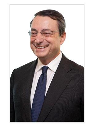 Europeiska centralbanken förvaltar euron Mario Draghi Centralbankens ordförande Säkrar stabila priser Kontrollerar