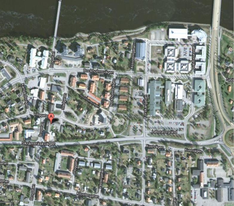 2 Byggnaden Omgivningsbeskrivning Byggnaden är belägen i stadsdelen Sörböle. Räddningstjänstens beräknade responstid till byggnaden uppgår till inte fullt 6 minuter.