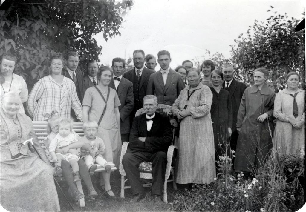 Nils Andersson. Ågren. Erik?, Nore, Fru Haag längst till höger.