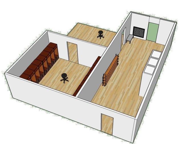 Figur 5 - Hall där 4-5-åringar vistades, avdelning Svart på förskolan Apelsinen.