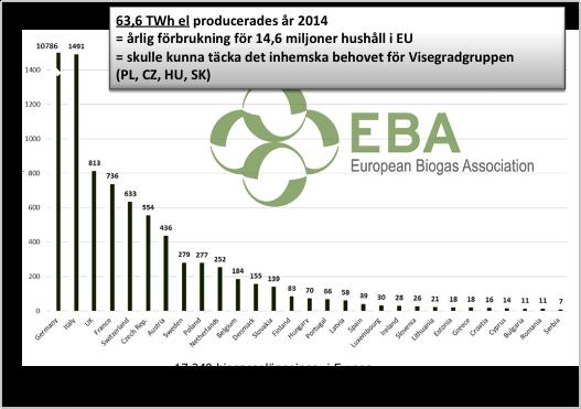 En grupp av länder, totalt 10 st, däribland Storbritannien, Frankrike, Tjeckien och Sverige har mellan 100 och 800 anläggningar.