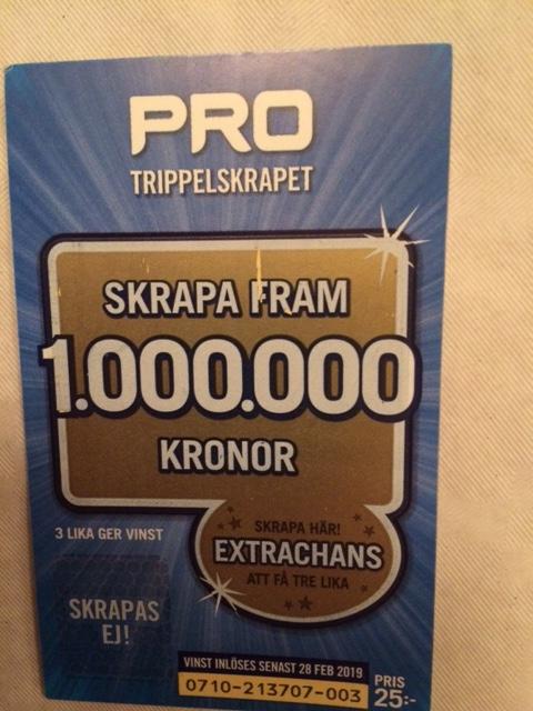 KÖP - lotter,trippelskrapetav PRO BYGGETTAN för att stödja Din förening, samtidigt som Du har