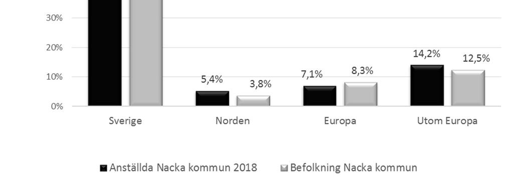 5 (8) att anställda med nordisk bakgrund är äldst, anställda med utomeuropeisk bakgrund är yngst. Så ser det ut också i många andra organisationer.