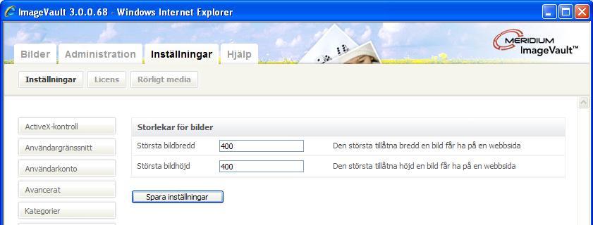 egenskaper såväl som metadatan I ImageVault föras over till den andra siten. Se kapitlet om Mirroring i installationsmanualen för mer information.