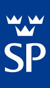 SP Sveriges Tekniska Forskningsinstitut Vi arbetar med innovation och värdeskapande teknikutveckling.