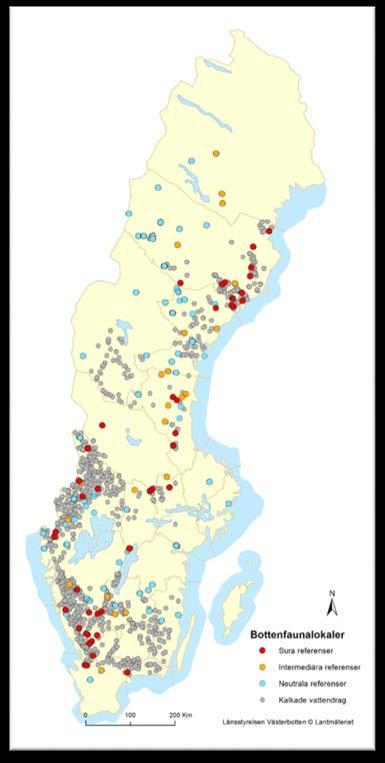Underlagsmaterial Bottenfauna från Medins, Ekologgruppen, Limnodata och SLU