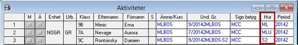 Rätt Hur ger information till SCB Modersmål och Studiehandledning på elevens modersmål ML Undervisningen sker på skoltid MLU