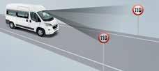 LANE DEPARTURE WARNING SYSTEM (LDWS) Känner av en körfältsavvikelse och varnar föraren med en ljud- och ljussignal.