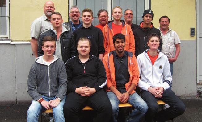 Mittenraden från vänster: Simon Mårtensson, Joakim Åkerman, Linus Booght och Christoffer Hellsén. Nedre raden från vänster: Emil Svidén, Kevin Borén, Adrian Lindström och Tobias Löfqvist.