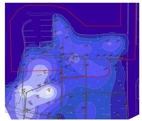 Uppdragsnr: 10187957 5 (10) tenmagasinet kan betraktas som minimal på grund av det mäktiga lerlagret (> 15 m). Transport av föroreningar från omgivningen till exploateringsområdet via ledningsnätet.