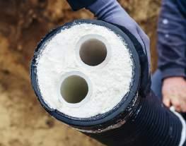 längder och husanslutningar Flexibla rör för besvärliga installationsförhållanden röret förläggs runt