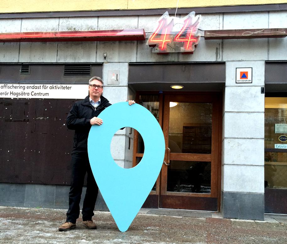 Tjänstemän från staden var även på plats vid entréerna till tunnelbanan i både Rågsved och Hagsätra under två morgnar för att dela ut vykort om