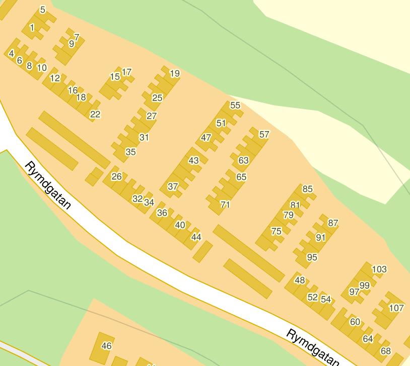 Metod Radhusen på Rymdgatan har ett vindsutrymme mellan yttertak och bostadsutrymmet.