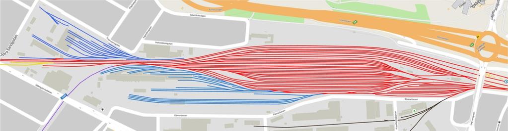 av tågen har slutstation Helsingborg C/Knutpunkten. Det är cirka fem kilometer mellan Raus depå och Knutpunkten. Bild: hitta.se 4.