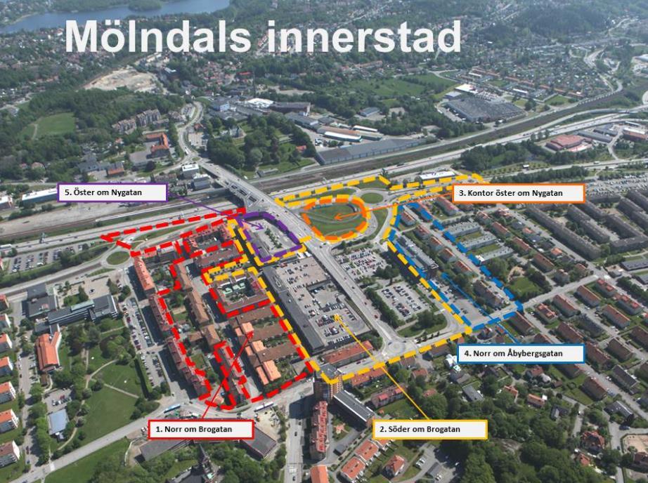 Uppdragsnr: 105 17 55 Version: 2 Luftiljöutredning Kv Kungsfisken Inledning Bakgrund Mölndals stad arbetar ed fratagande av detaljplan för kvarteret Kungsfisken, ett central beläget kvarter i