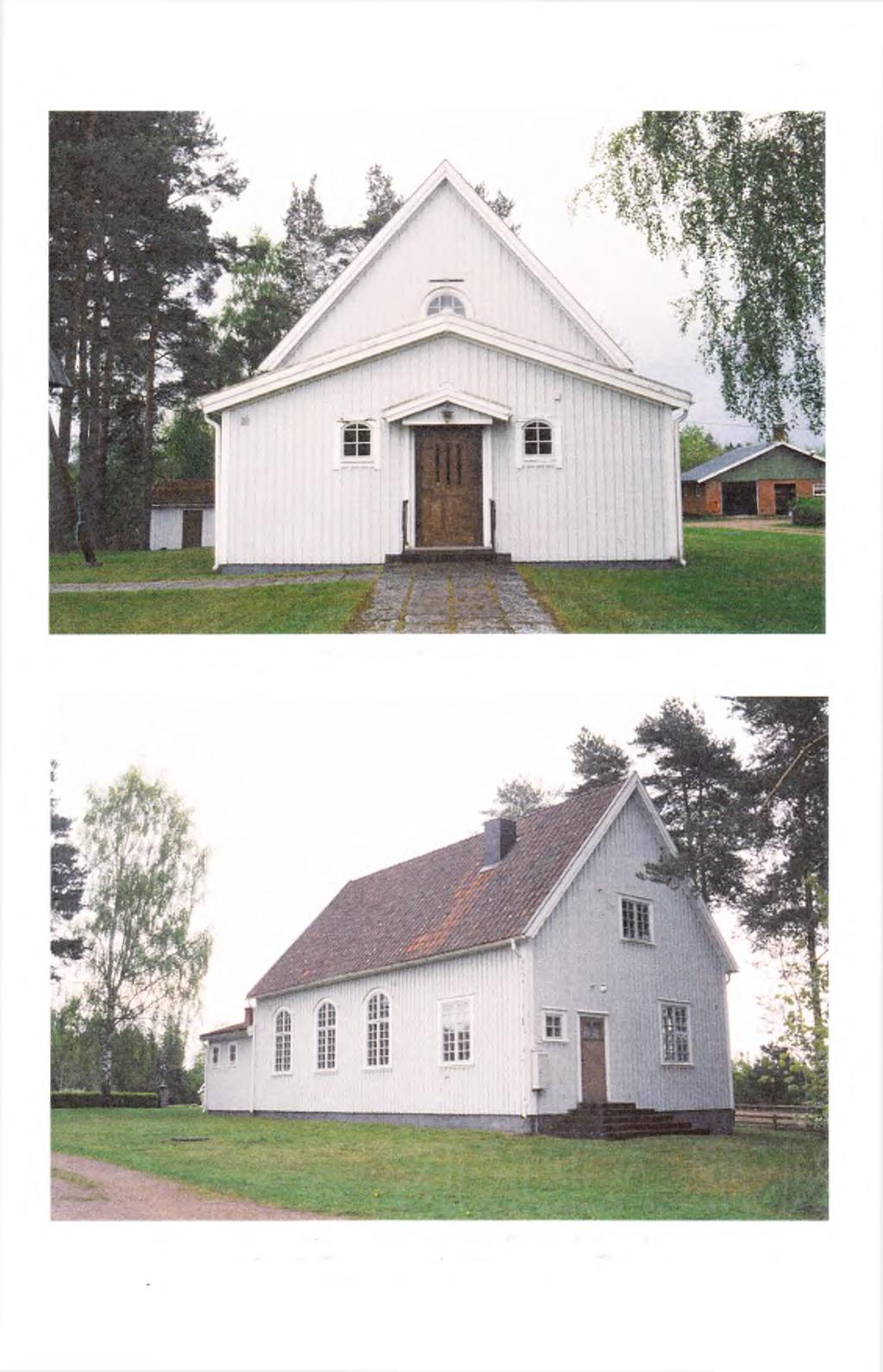 Skara kommui Eggby sn Kapellets entré mot norr medförstugan tillkommen vid ombyggnaden 1979.