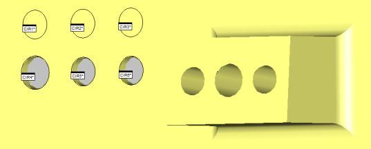 När CAD-modellen byts ut listas de element som påverkas av den uppgraderade CAD-modellen. Ursprunglig CAD-modell(t.v.) och ny CAD-modell (t.