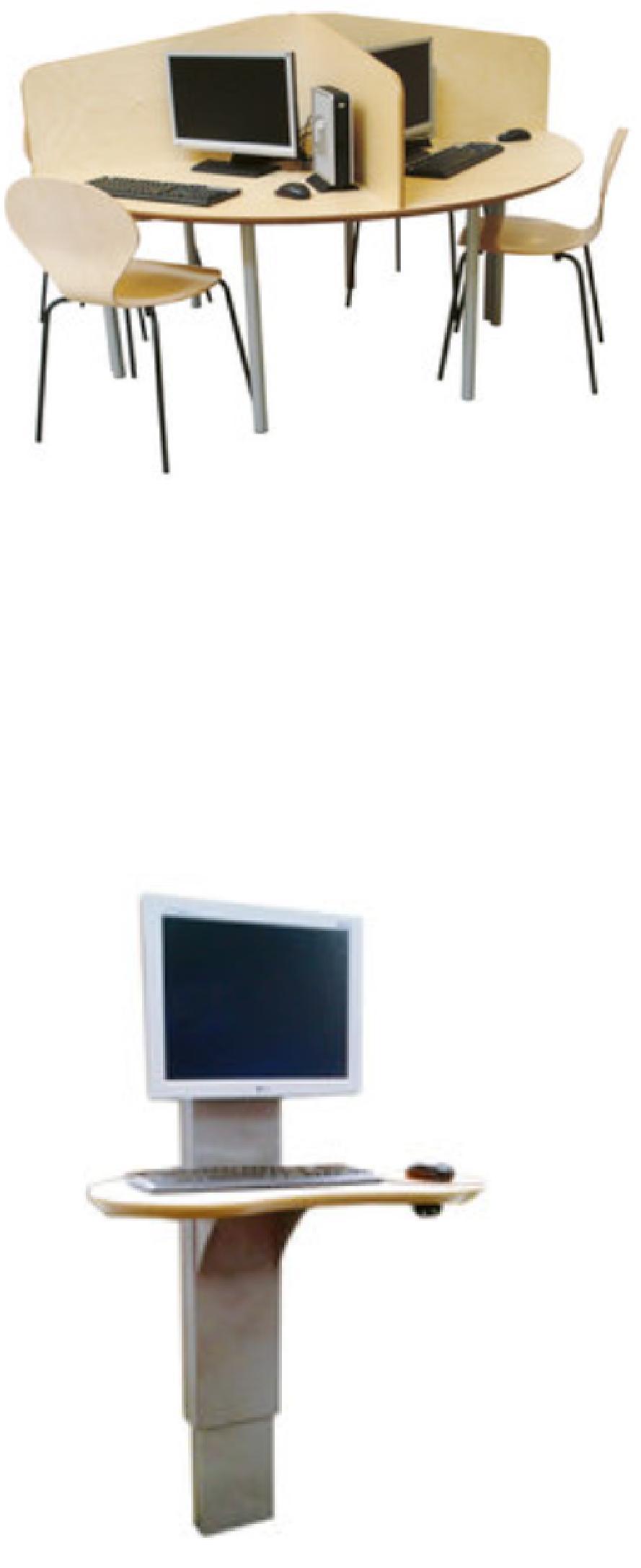 STUDIE & DATA CLASSIC STUDIE /DATORARBETSPLATS 2 platser, Halvrunt bord 4 platser 6 platser Bok Laminerad spånskiva Ø 1700 840 21188 2 01 5 205 SEK Björk " " " 21188 2 02 5 205 SEK Bok Laminerad