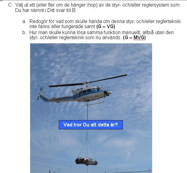 Skriftlig inlämning: Styr- och