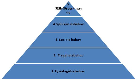 3.2.1 Maslows behovshierarki En av de mest välkända motivationsteorierna är Maslows behovshierarki 75.