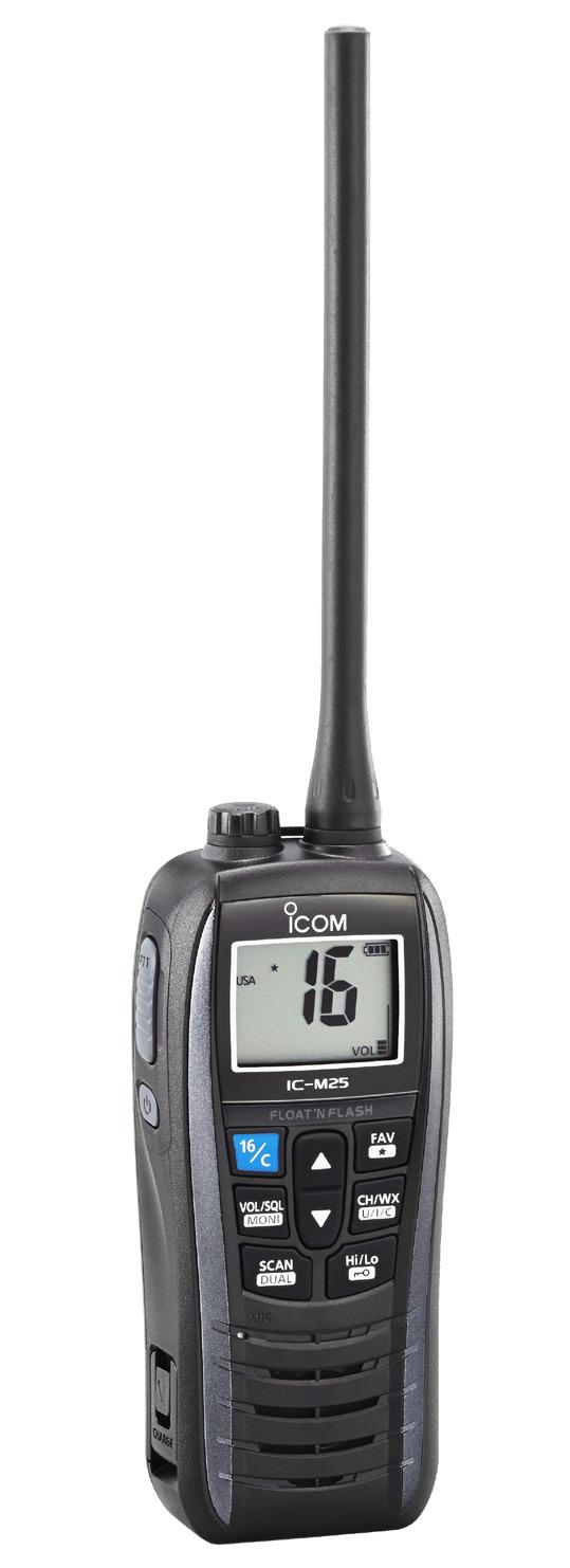 FLYTER OCH BLINKAR IC-M25 IC-M25 är en liten och kompakt marinradio full med smarta och innovativa lösningar.