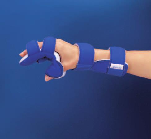 Hjälp för Hand & Finger 9 Air Soft-viloortos Ortosen ger stöd för fingrar, tumme och handled i