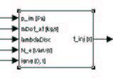 ṁ fc = (1 X)ṁ f i + 1 τ fp m fp Beräknar λ i cylindern och i avgasröret: λ cyl = ṁ ac ṁ fc (A/F ) s d dt λ = 1 τ λ (λ cyl (t τ d ) λ) Beräkning av momentet ut från motorn.