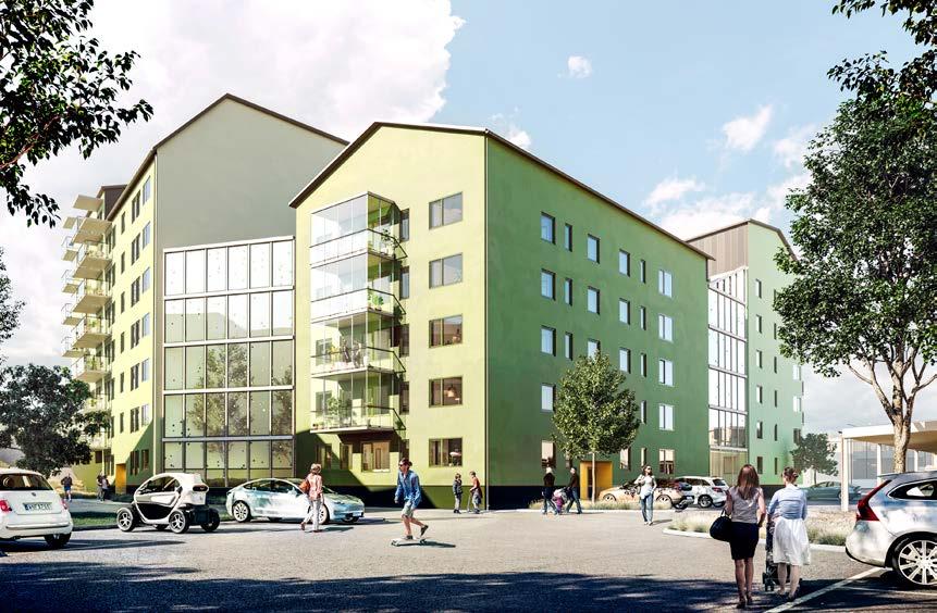 Byggstart kommer att ske andra kvartalet 2018 och byggandet kommer pågå under cirka två års tid. Huge har över 5 300 lägenheter från 1950- och 1970-talet som är i stort behov av upprustning.