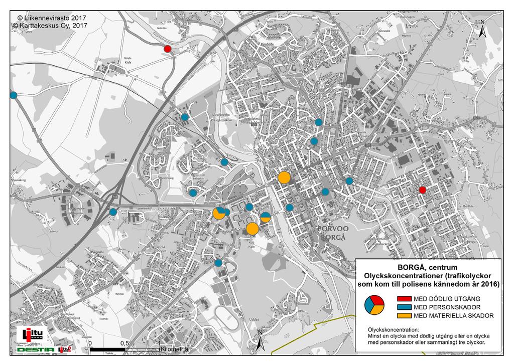 Plan för tryggt och hållbart resande De vanligaste olyckorna med personskador 2012 2016 En trygg trafik är summan av många faktorer.