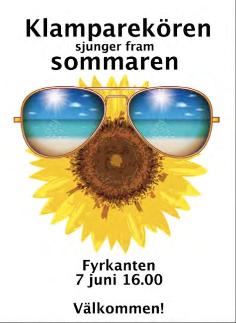 Köråret avsluades med en traditionell sommarkonsert i Fyrkanten, under