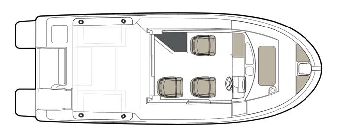 13 755 Pilothouse 12 12 12 Specifikationer Total längd (M) 7,39 Bränsletank (L) 300 Bredd (M) 2,79 CE Design Kategori C Höjd - Utan kapell (M) 2,83 Maximalt antal personer 8 Torrvikt (Kg) 1800