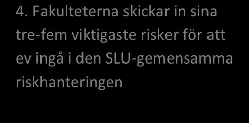 Åtgärder som beslutats och planerats i samband med riskbedömningen genomförs under året, samt följs upp på lämpligt sätt.