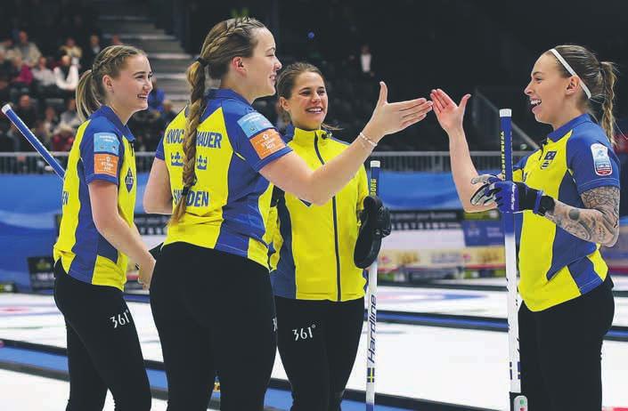 FOTO: RICHARD GRAY OS-hjältarna hyllades på Arlanda n n Efter ett redan medaljrikt OS landade Sveriges sjunde och sista guld i Sundbyberg genom lag Anna Hasselborg. Haha. Jo, det har varit hektiskt.