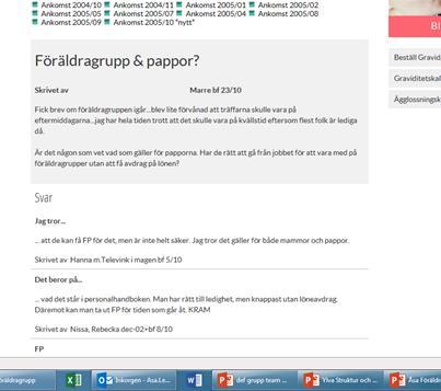 Pappagrupper? Det finns även rena pappagrupper på en del orter.