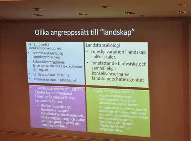 Vi har dels alla gemensam en referensram till ordet landskap ; dels skiljer användningen sig mellan olika fackområden och forskningsområden.