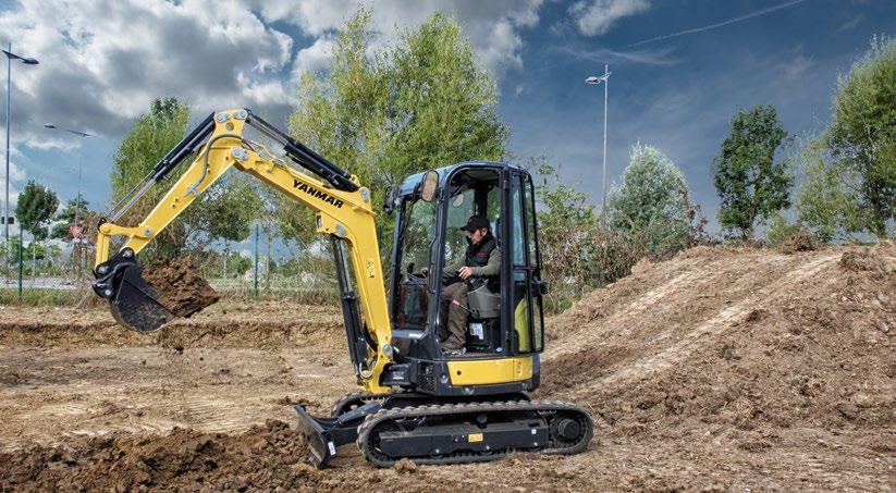 Detta hydraulsystems främsta kännetecken är användningen av 4 hydraulpumpar, 2 variabla deplacementpumpar och 2 kugghjulspumpar (inklusive en för joystickar) för att leverera ett