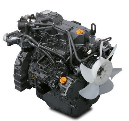 KRAFTFULL YANMAR-MOTOR I ViO57-6 finns den mest avancerade tekniken från de ledande tillverkarna av industriella dieselmotorer.