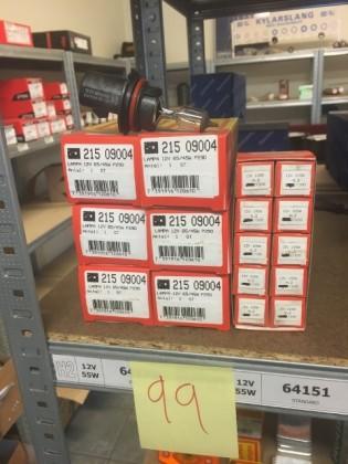 00 kr exkl moms Diverse nya glödlampor.
