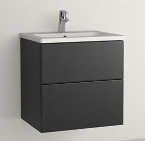WC/dusch - kommod KOMMOD Free Soft 60 cm, vit med två luckor,