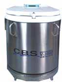 5 ml kryorör 9100 22100 40300 46500 Max antal 50 ml blodpåsar 434 1120 1936 2208 Isothermalfrys med karusellfunktion och liten öppning i locket Modell V3000C